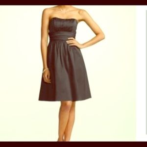 David’s Bridal Black Strapless Dress with pockets